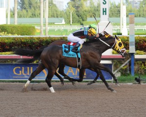 General a Rod wins the Gulfstream Park Derby. Photo by Leslie Martin.
