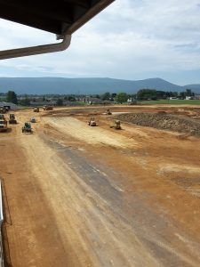 A $700,000 track renovation project continues at Shenandoah Downs.