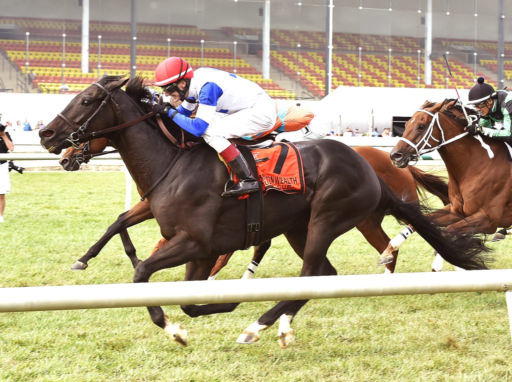Blacktype, trained by Christophe Clement, squeaked out a victory in Saturday's Grade 2 Turf Cup Stakes at Laurel.