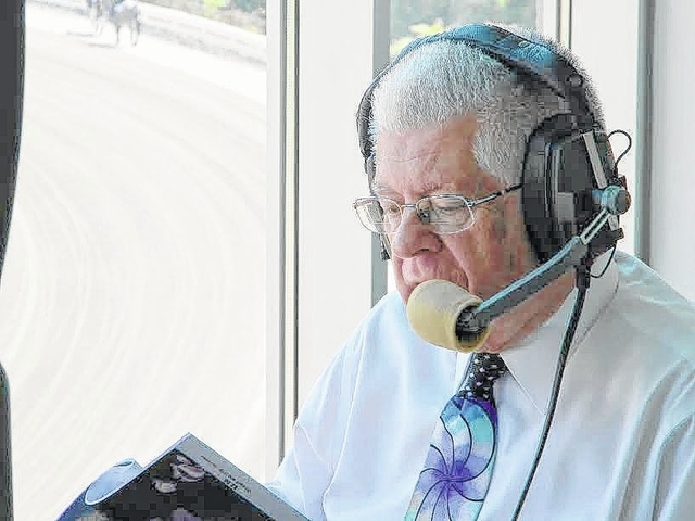 Legendary race caller Roger Huston announced races this past weekend in Woodstock. Shenandoah Downs was the 137th track he has called at.