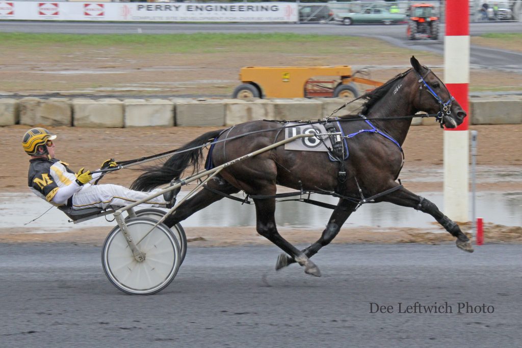 Driver Joey Mapes directed Hot Rod Mindale to a third straight win Saturday. Photo by Dee Leftwich.