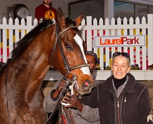 Mary Eppler won the 2016 Fall Meet Training Title at Laurel. Photo courtesy of MJC.