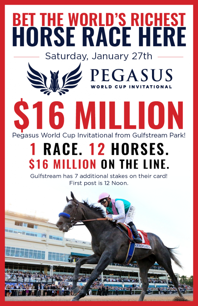 16 Million Pegasus World Cup Simulcast From Gulfstream Park Virginia Horse Racing